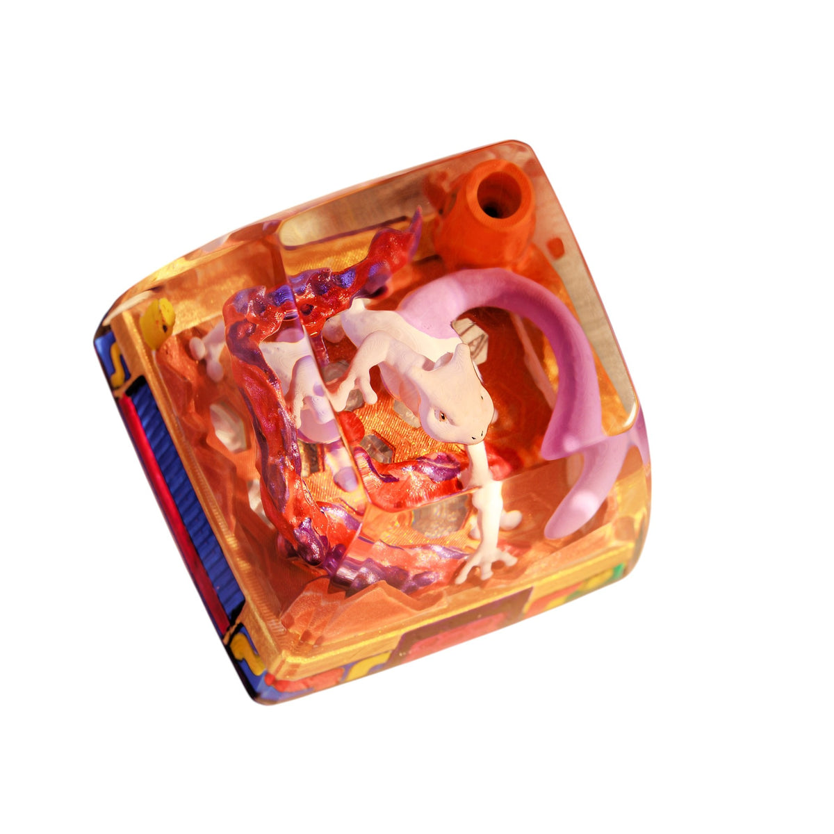 Mewtwo resin artisan keycap