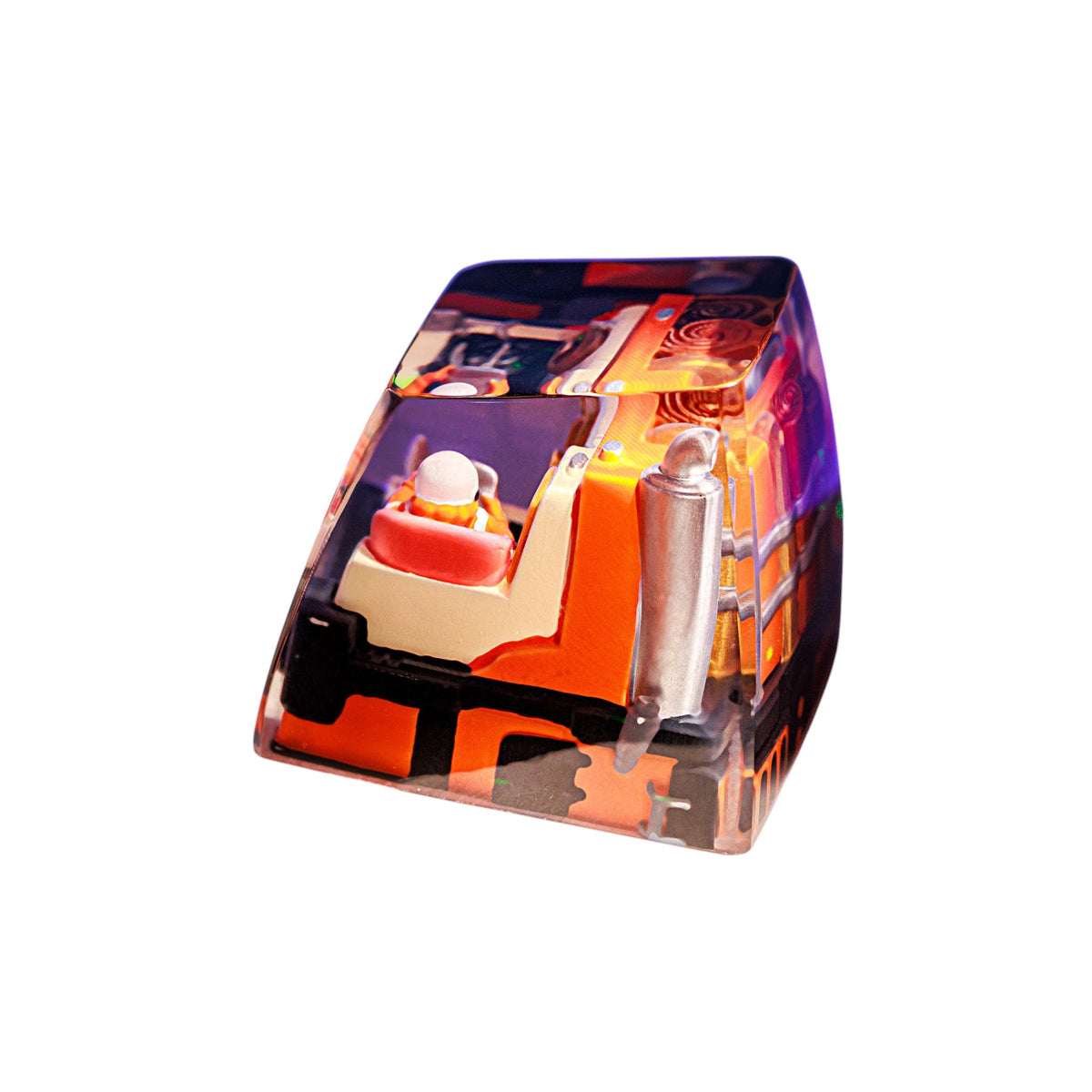 Astronaut Orange resin artisan keycap