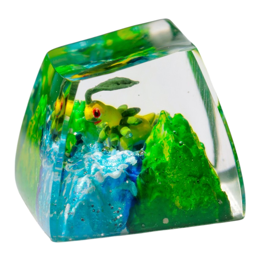 Bayleef resin artisan keycap
