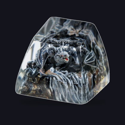 Grey Dragon Resin Keycap
