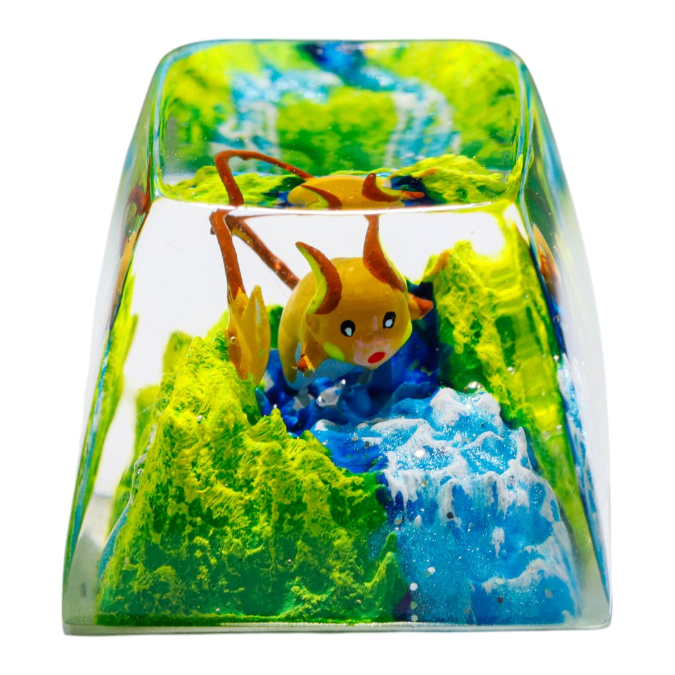 Raichu resin artisan keycap