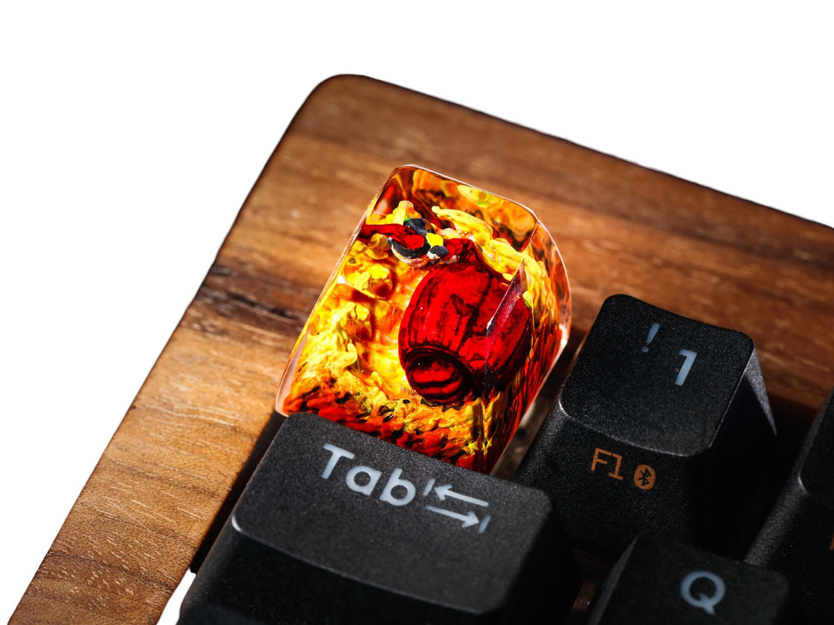 Luffy Ember resin artisan keycap