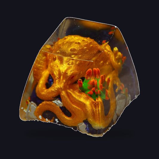 Octopus Resin Keycap — studio square