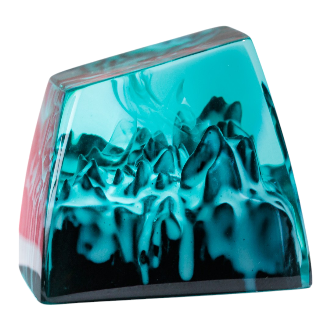 Snowscape resin artisan keycap