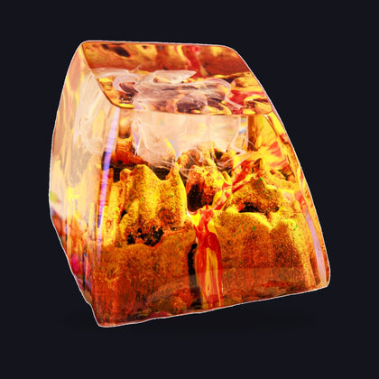 Volcano Resin Keycap