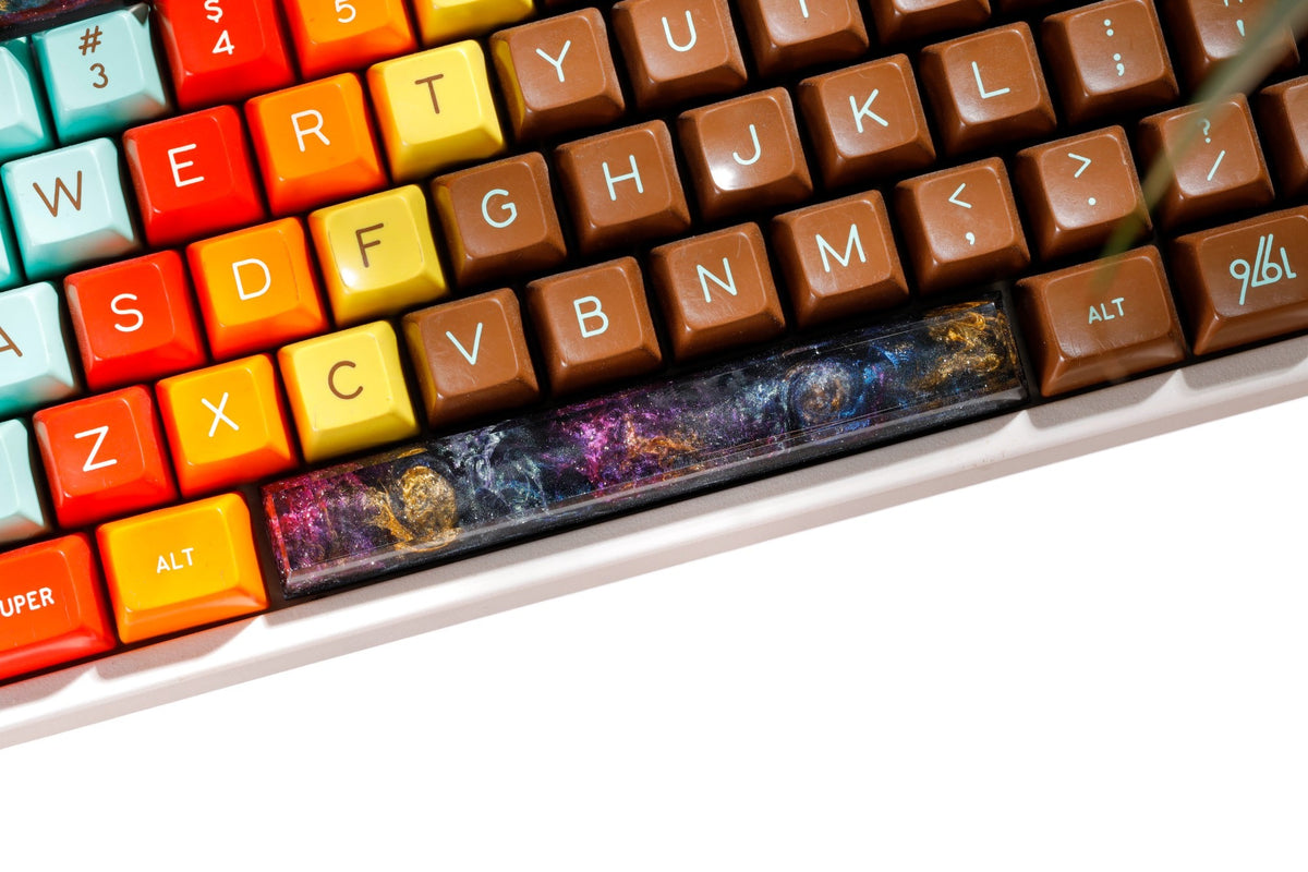 Galaxy resin artisan keycap