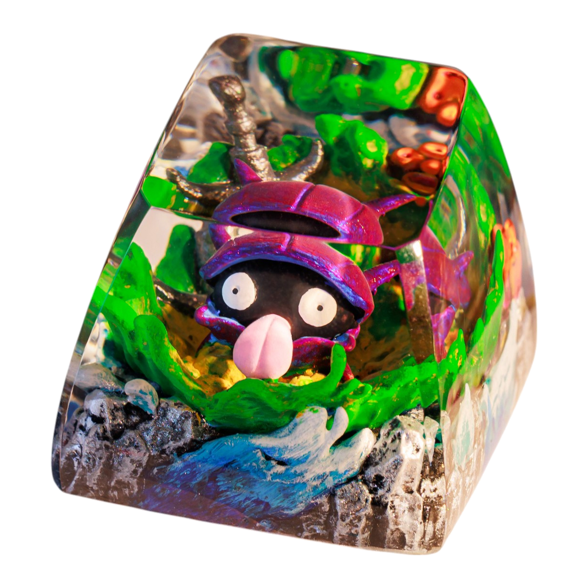 Shellder resin artisan keycap