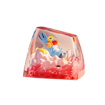 Mudkip resin artisan keycap