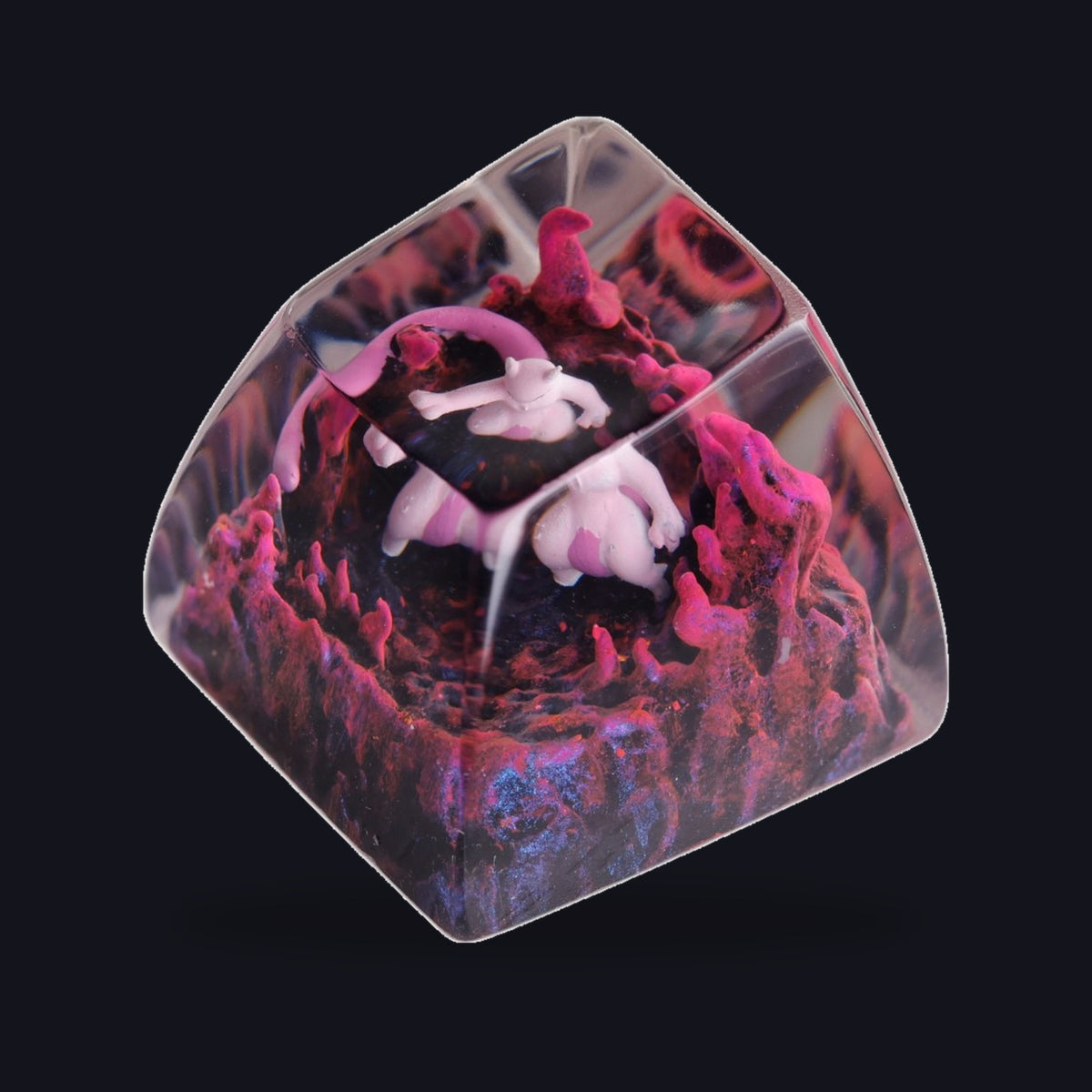 Mewtwo #2 Resin Keycap — studio square