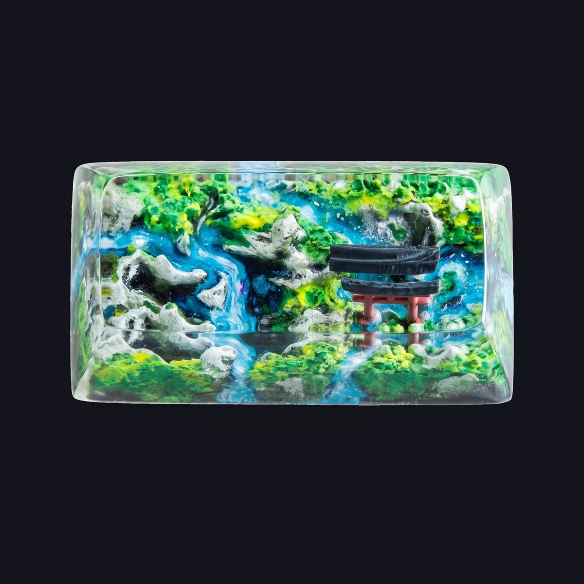 Spring Torii #2 Resin 2.25u Keycap — top view