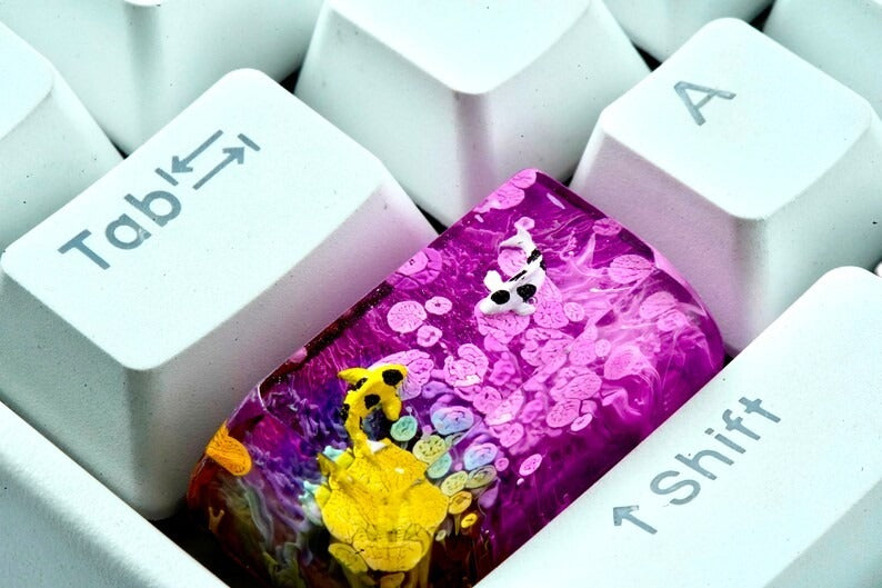 Koi Fish #3 resin artisan keycap