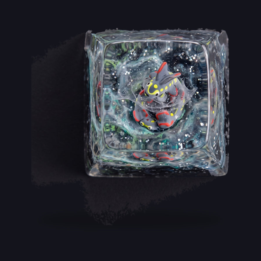 Rayquaza Blue Resin Keycap