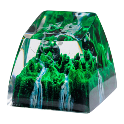 Forest resin artisan keycap