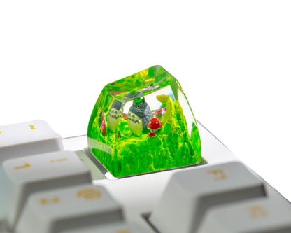 Totoro Meadow resin artisan keycap