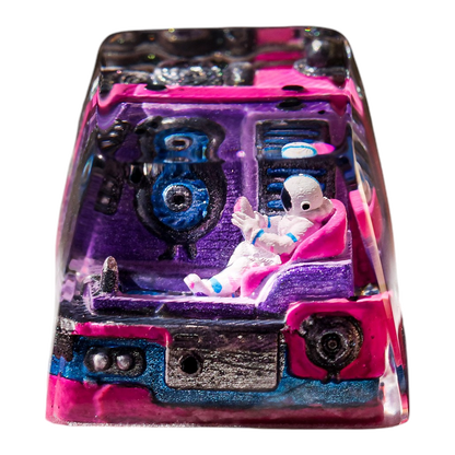 Astronaut Pink resin artisan keycap