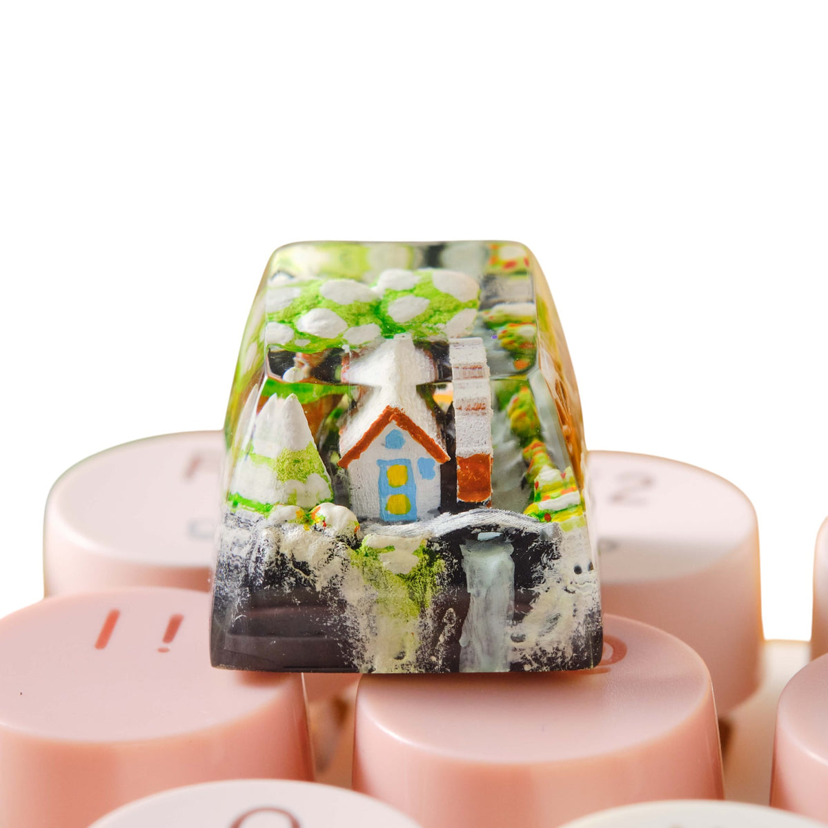 Cottage resin artisan keycap