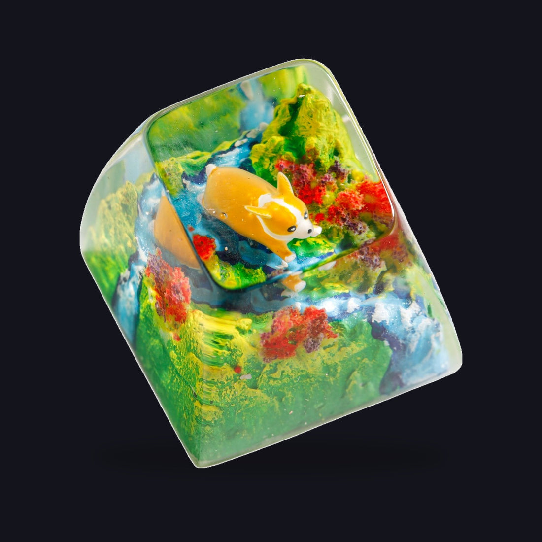 Corgi Resin Keycap