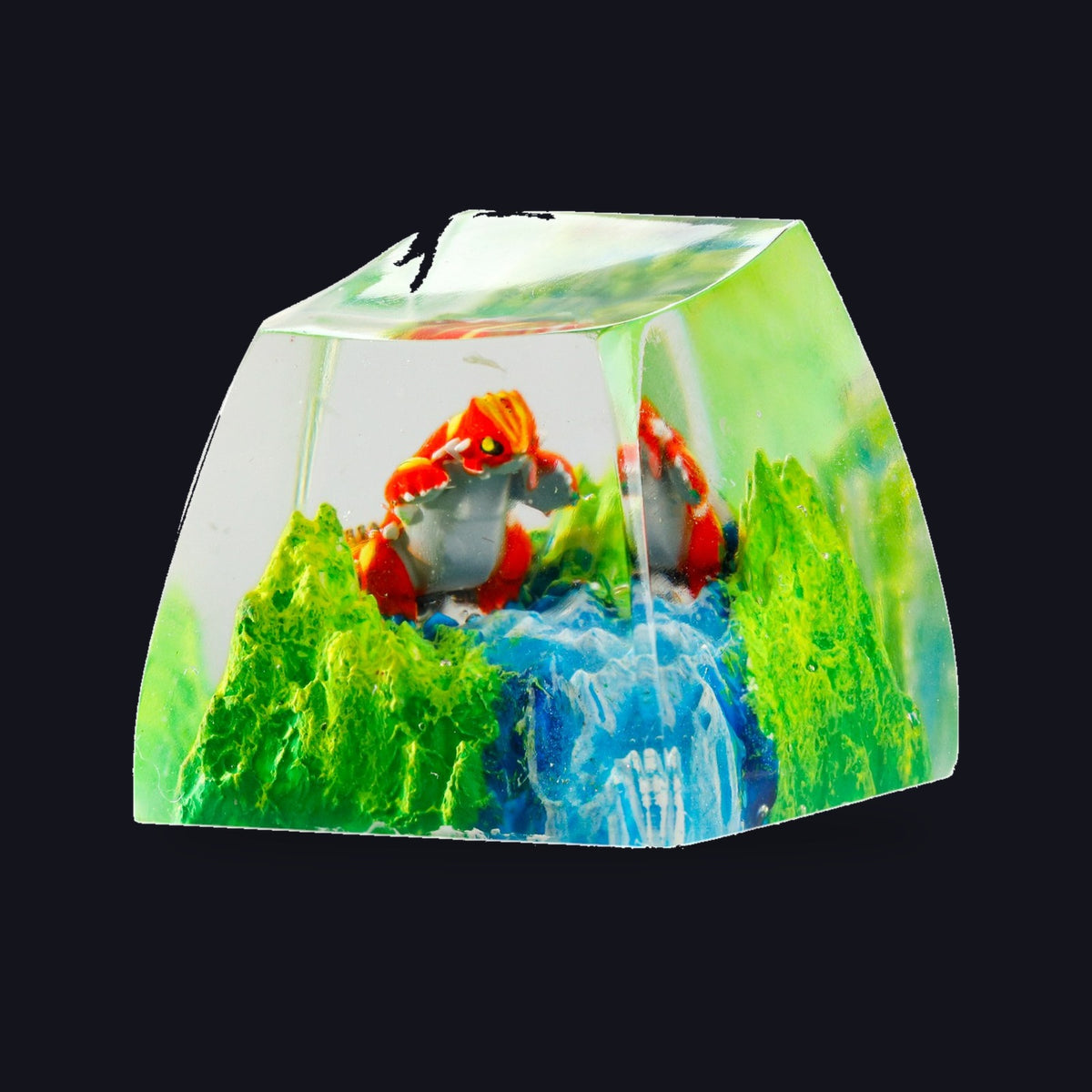 Groudon Resin Keycap — studio square