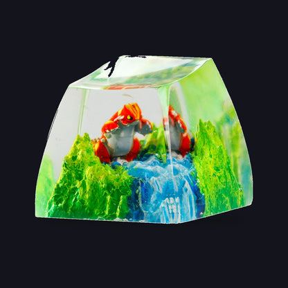 Groudon Resin Keycap — studio square