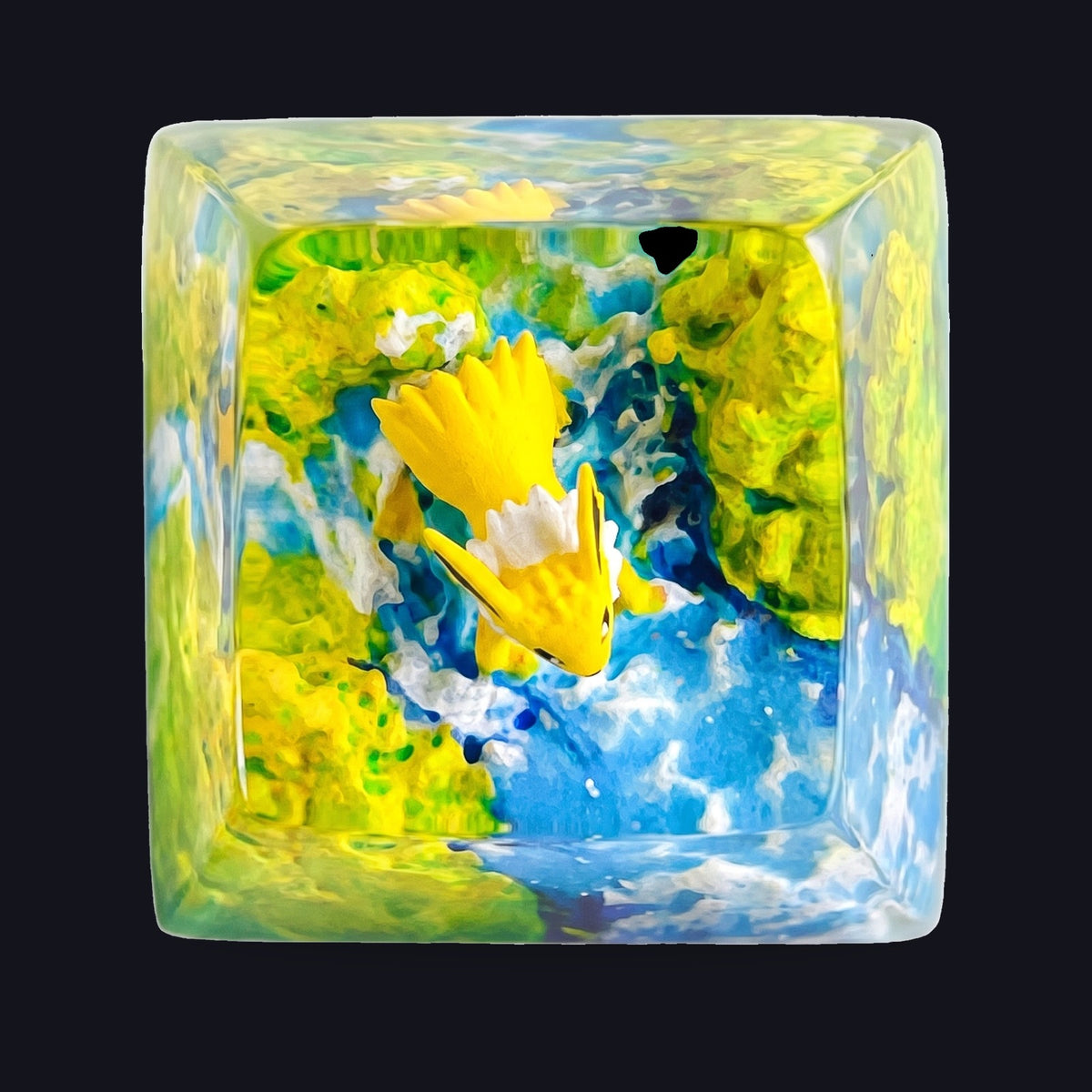 Jolteon Meadow Falls Resin Keycap — top view