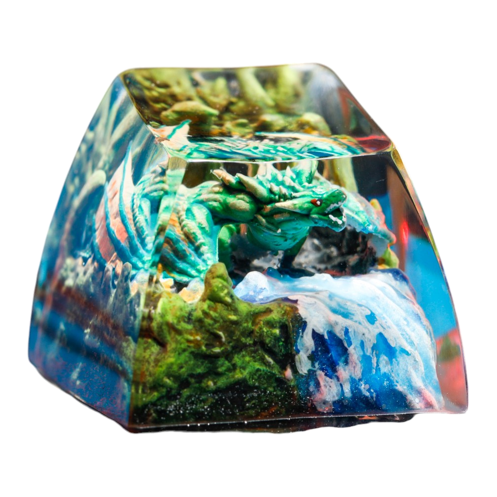 Green Dragon resin artisan keycap