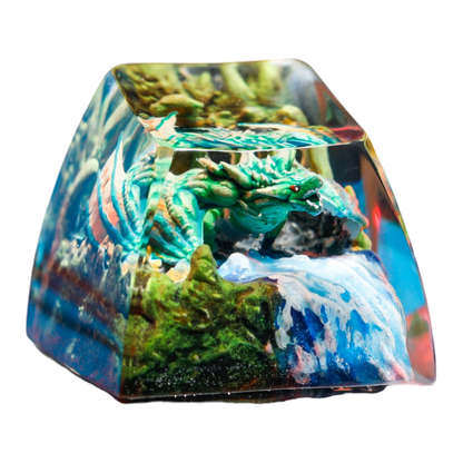 Green Dragon resin artisan keycap