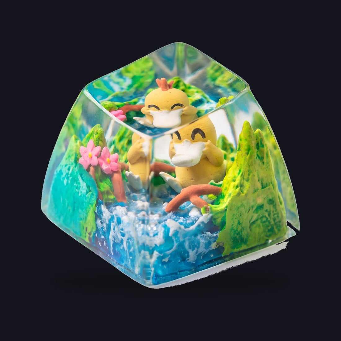 Psyduck Meadow Falls Resin Keycap