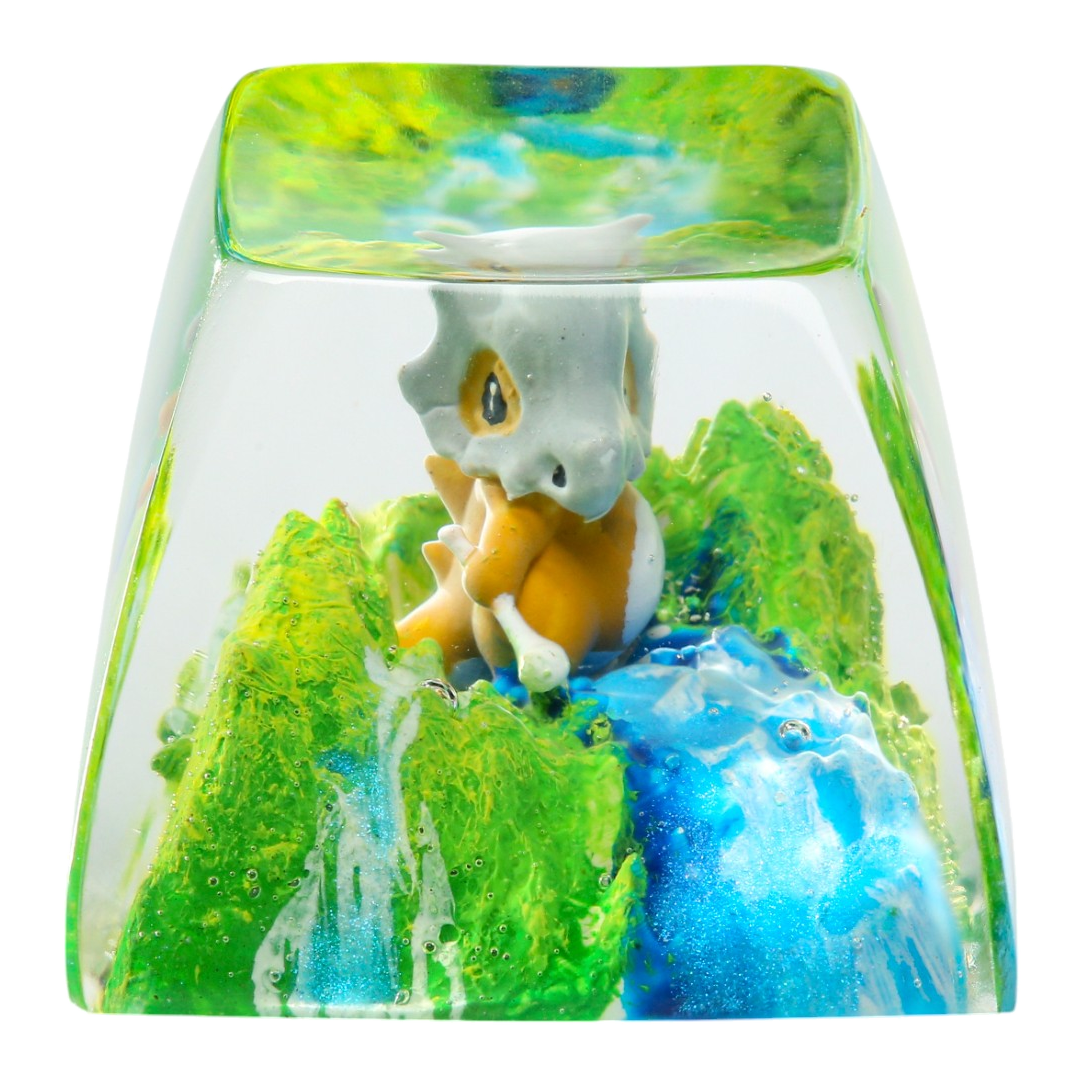 Cubone Meadow Falls resin artisan keycap
