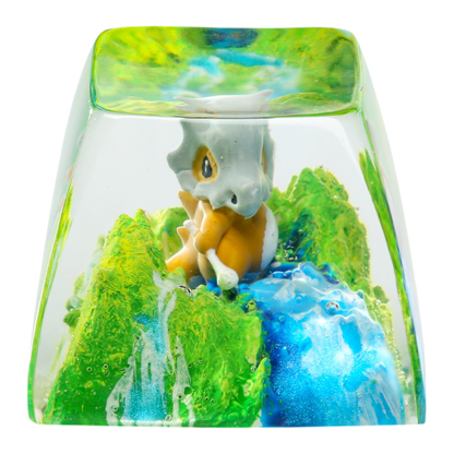 Cubone Meadow Falls resin artisan keycap