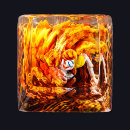 Akainu Resin Keycap — top view