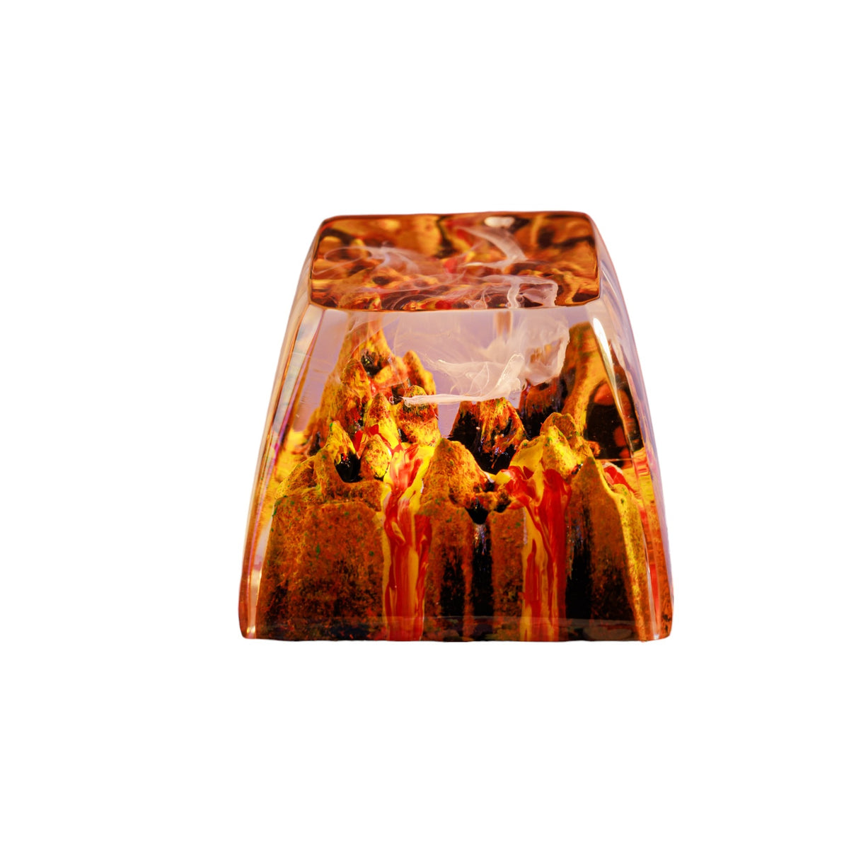 Volcano resin artisan keycap