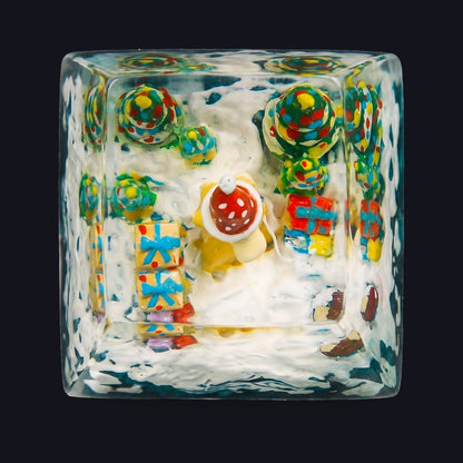 Christmas #2 Resin Keycap — top view