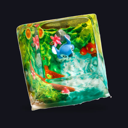Mini Figure Resin Keycap — studio square