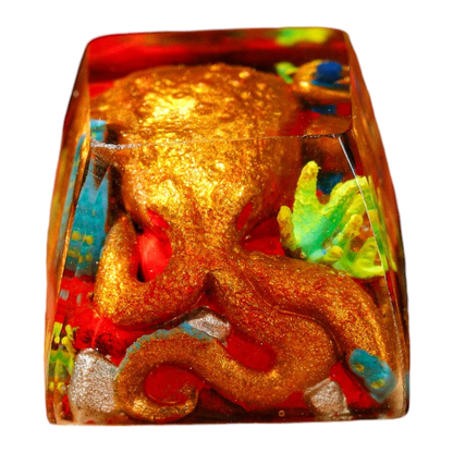 Octopus resin artisan keycap