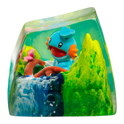Mudkip Meadow Falls resin artisan keycap