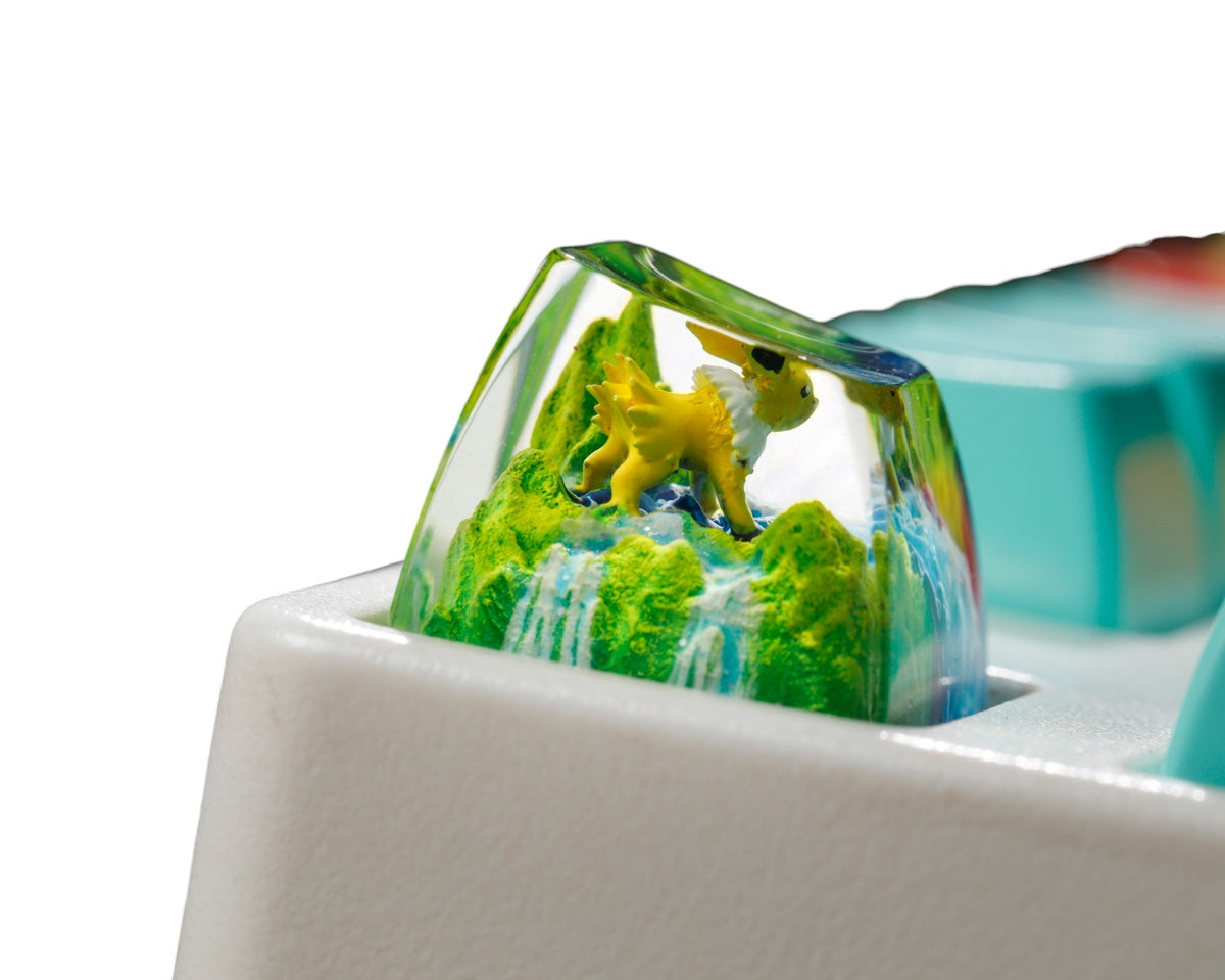 Jolteon Meadow Falls resin artisan keycap
