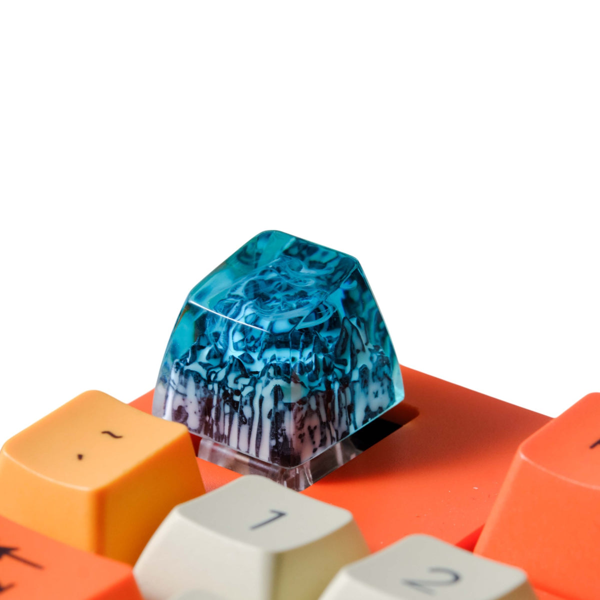 Snowscape resin artisan keycap