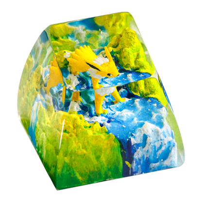 Jolteon Meadow Falls resin artisan keycap