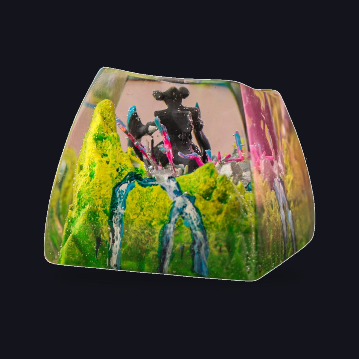 Garchomp Resin Keycap — studio square