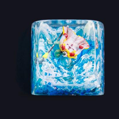 Whitebeard #2 Resin Keycap — top view