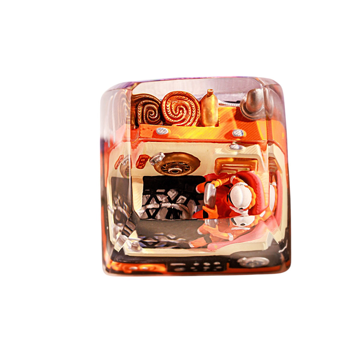 Astronaut Orange resin artisan keycap