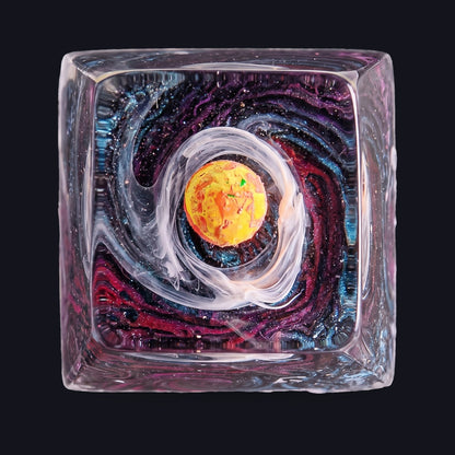 Galaxy #3 Resin Keycap — top view