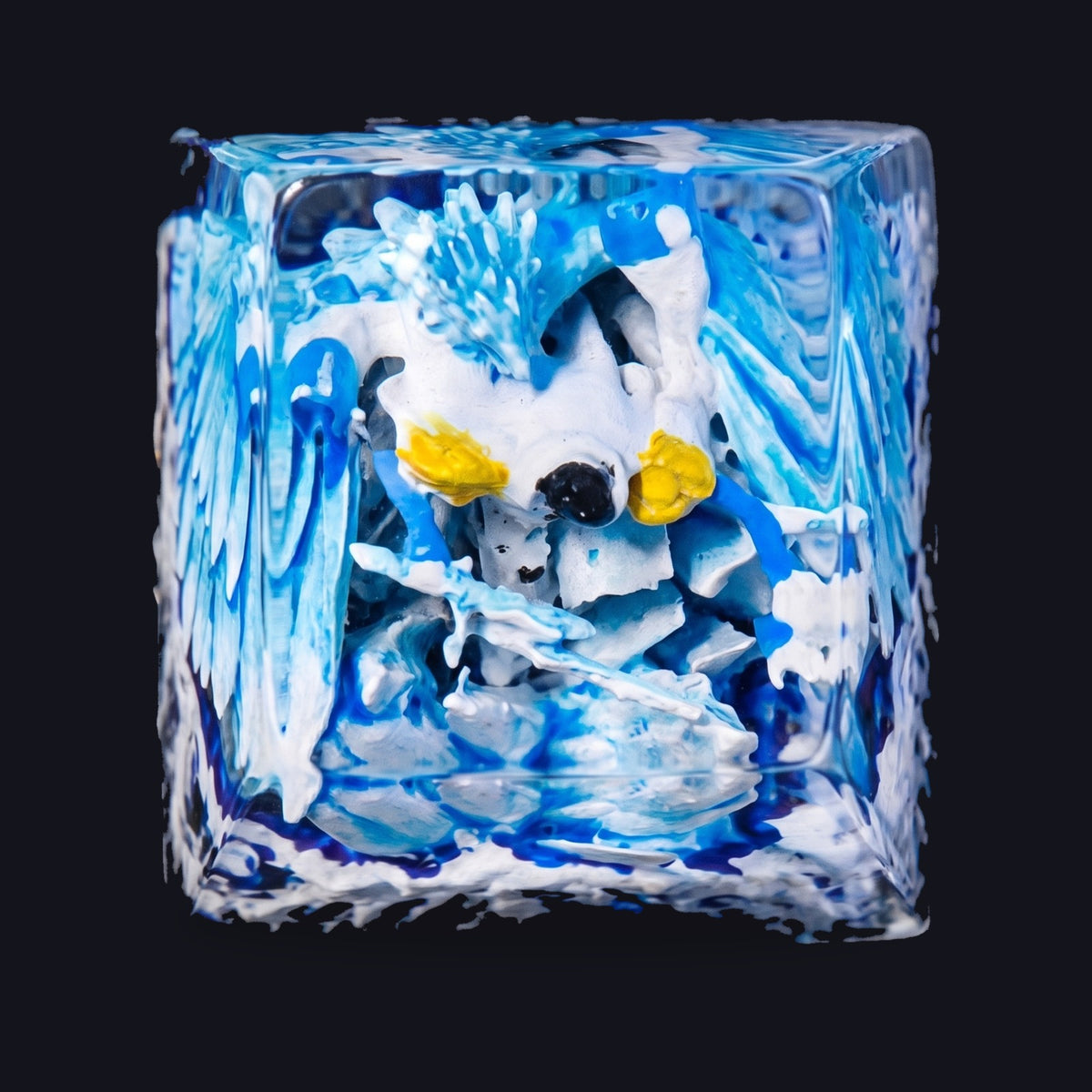 Aokiji Resin Keycap — top view
