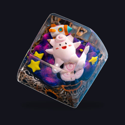 Clefairy Resin Keycap — studio square