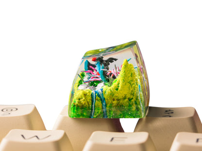 Garchomp resin artisan keycap