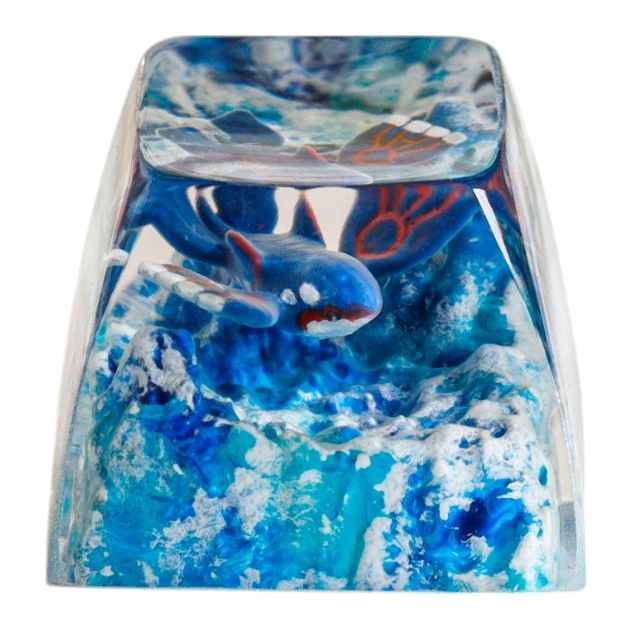 Kyogre resin artisan keycap