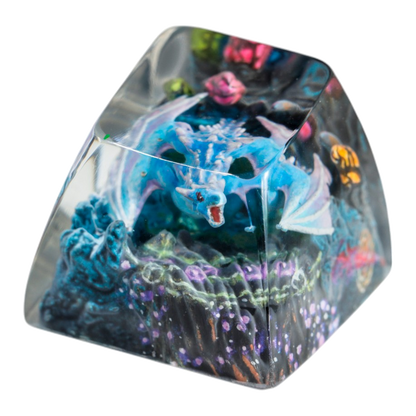 Blue Dragon resin artisan keycap