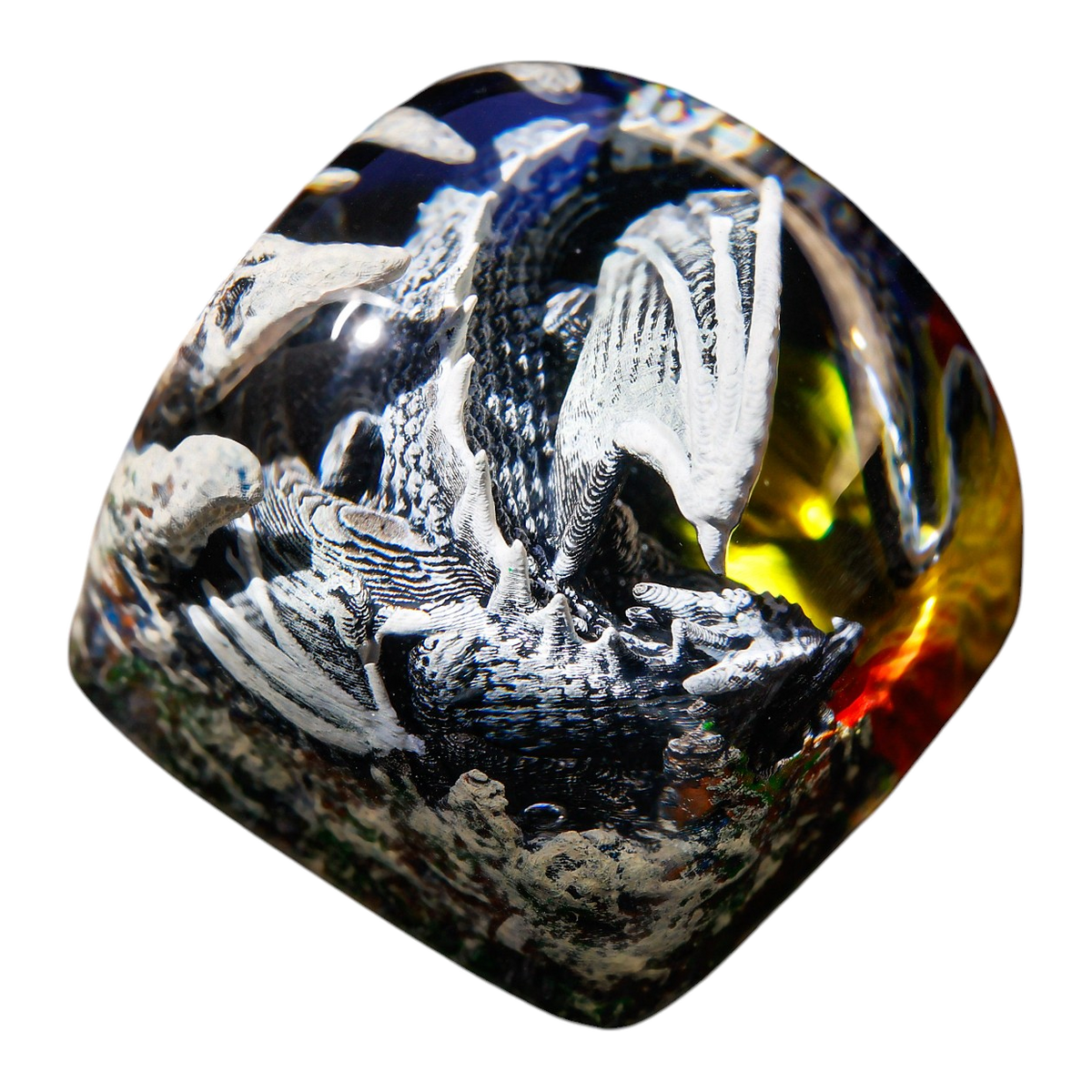 Sleeping Dragon Slate resin artisan keycap