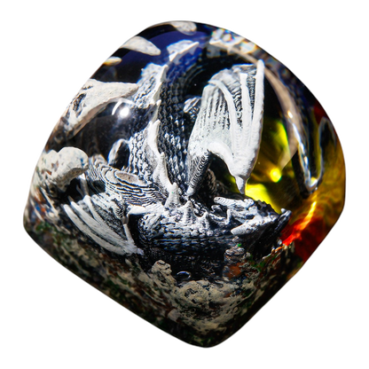 Sleeping Dragon Slate resin artisan keycap