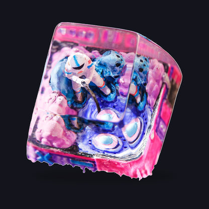 Astronaut Pink #2 Resin Keycap — studio square